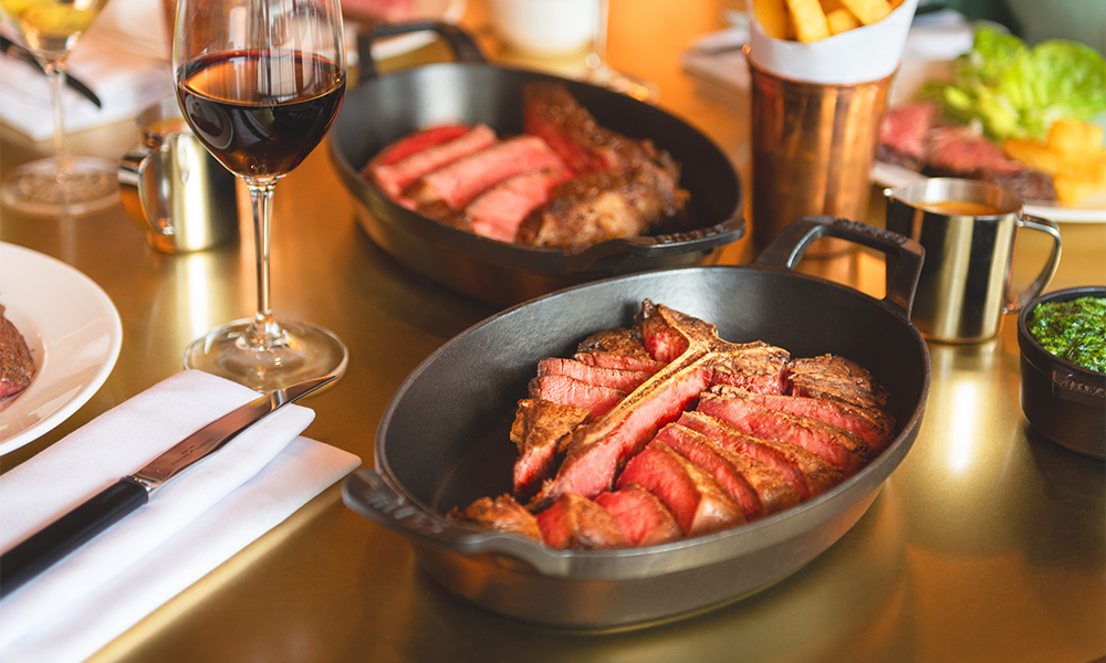 Steaks served at Hawksmoor