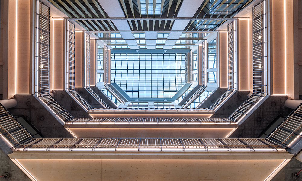 The Export Building's full-height atrium