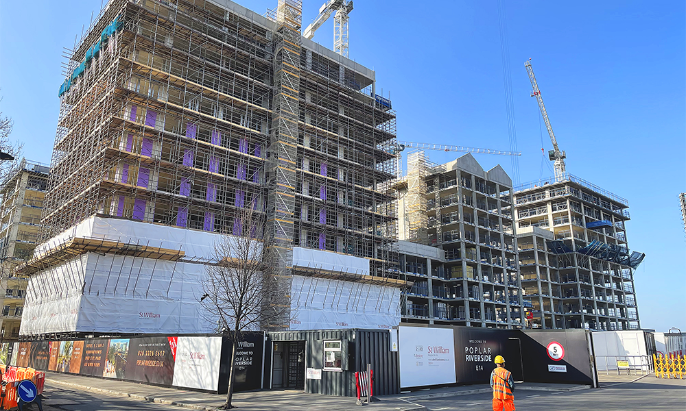  Construction of the first phase of Poplar Riverside