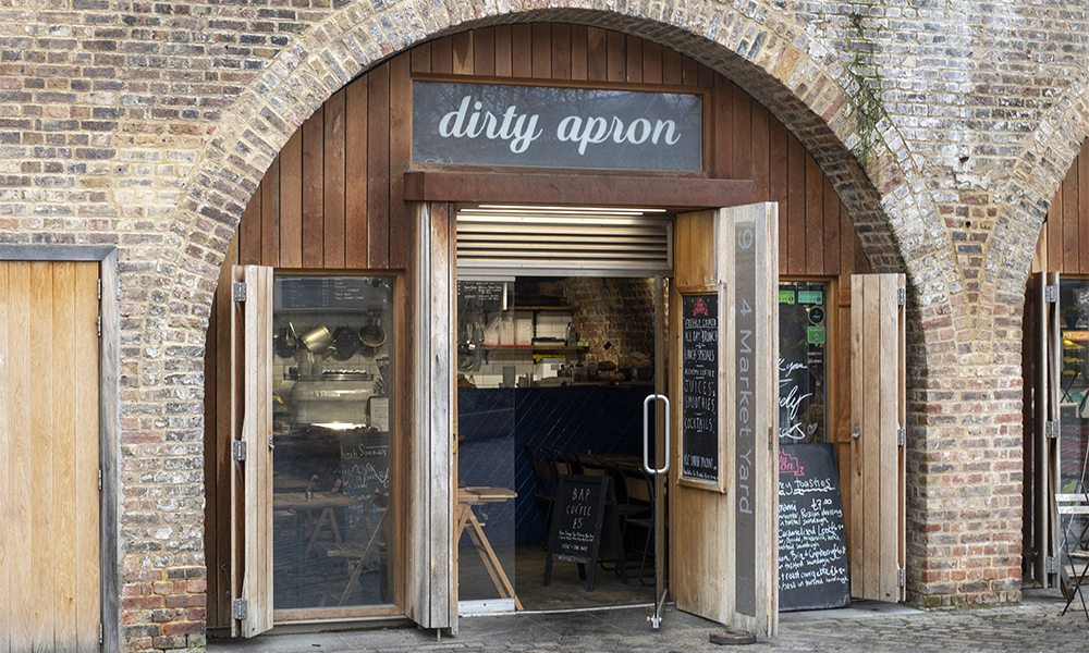 Dirty Apron is located in Deptford Market Yard 