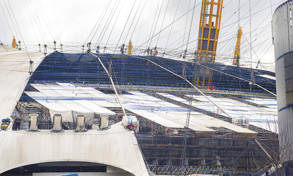 Storm Eunice ripped off part of The O2's roof