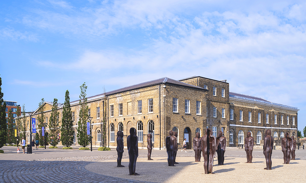 The exterior of Woolwich Works main building 