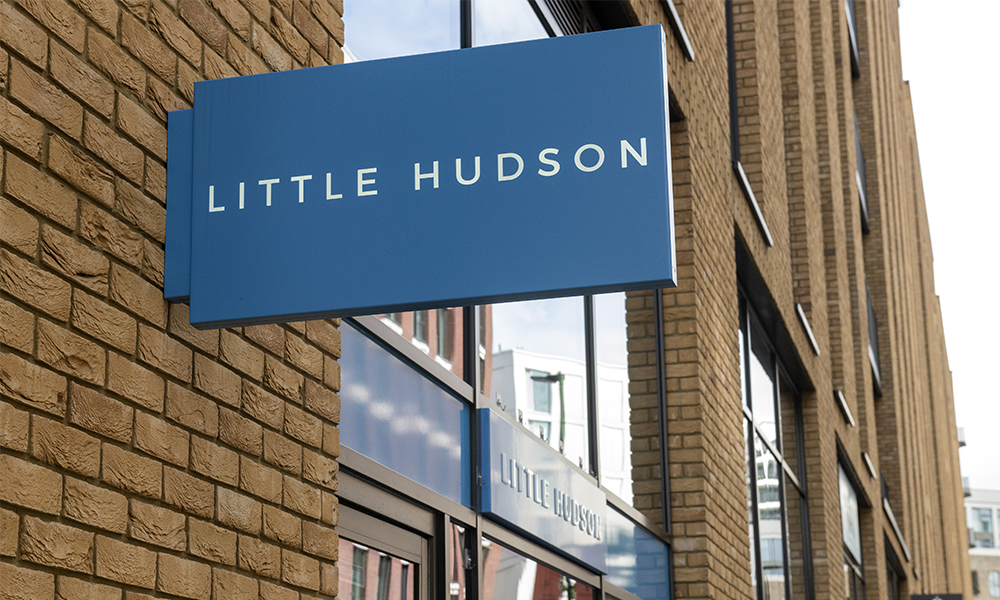 Little Hudson is located in Starboard Way, Royal Wharf 