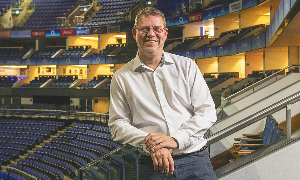 The O2's senior director of premium seating Matt Botten