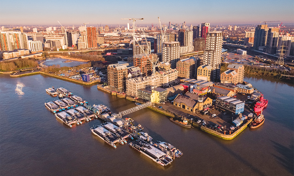 At present Trinity Buoy Wharf is a dead end for walkers and cyclists