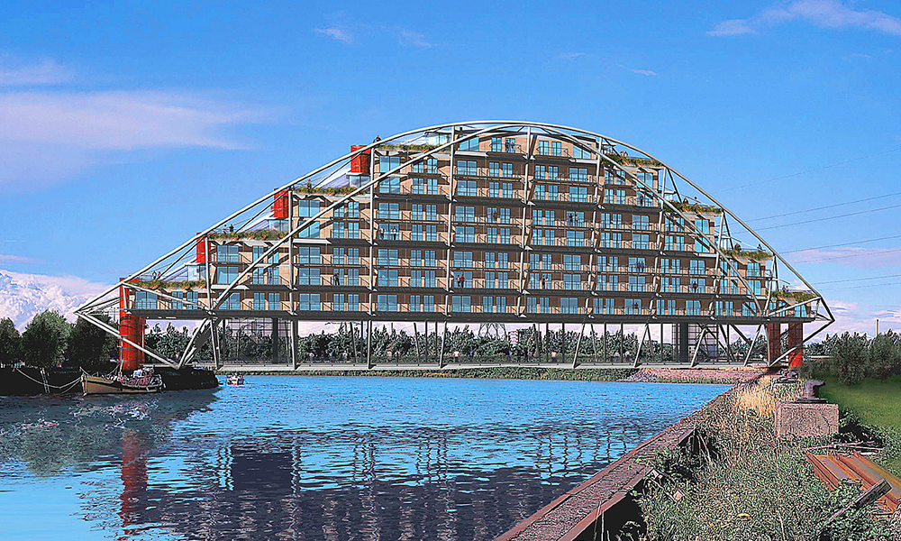 An artist's impression of USM's Living Bridge idea