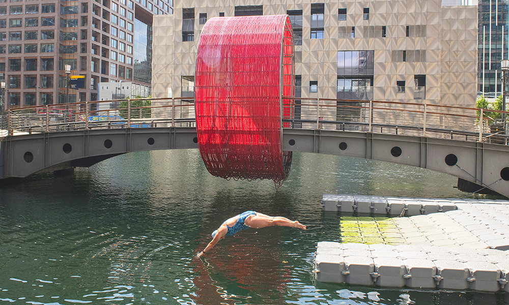 Canary Wharf: How Love Open Water has brought swimming to Middle Dock ...