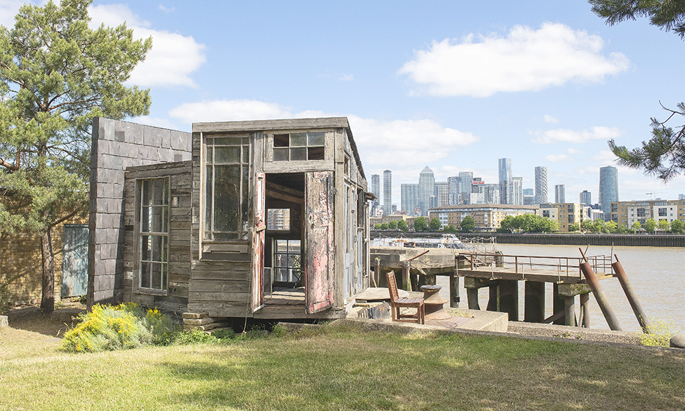 The garden structure was made from leftovers from the house restoration