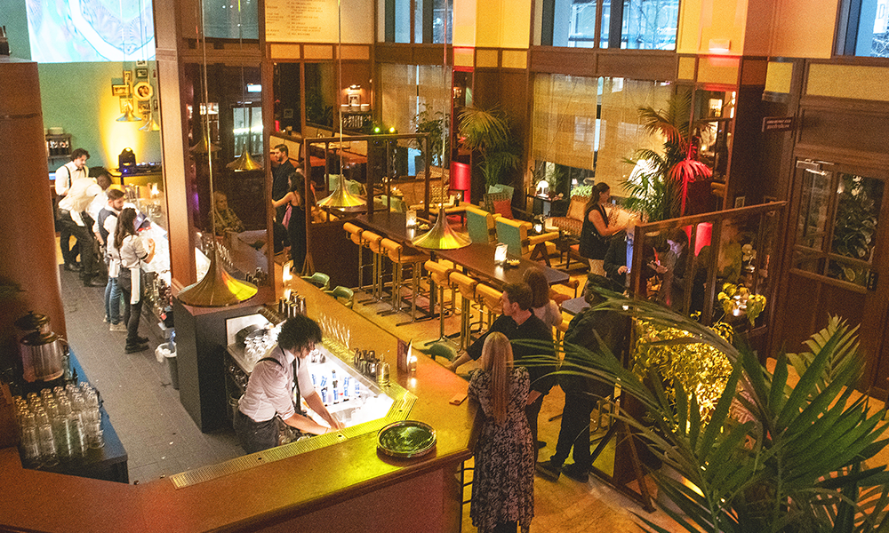  Every detail of the interior flows from the back story at Dishoom Canary Wharf