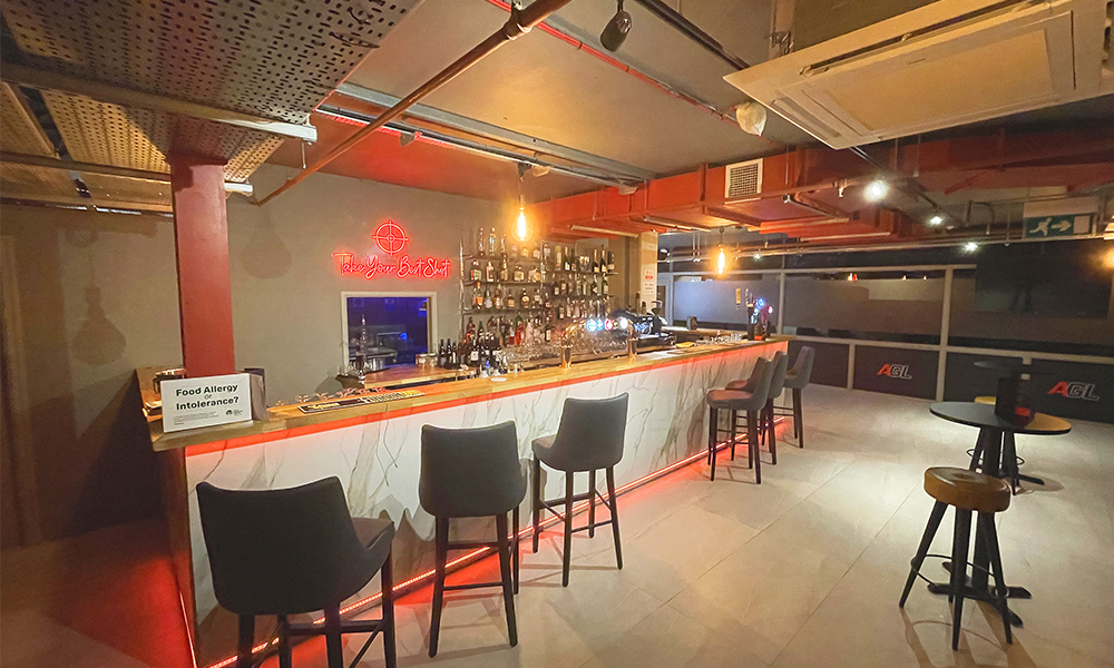 Image shows the AGL Airsoft Aldgate bar