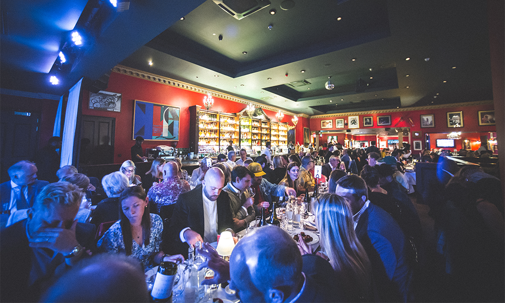 People attend the Boisdale Music Awards dinner hosted by Jools Holland