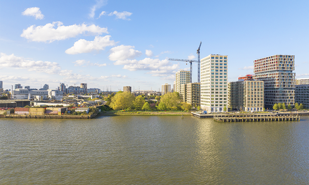 Lyle Park sits beside Riverscape right on the Thames