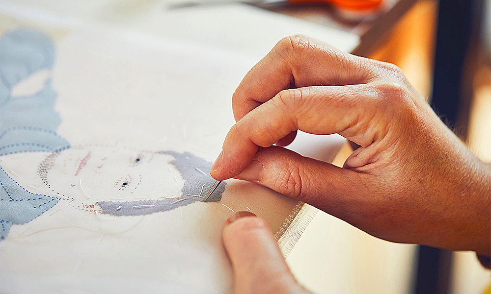 
Stitching detail into a portrait