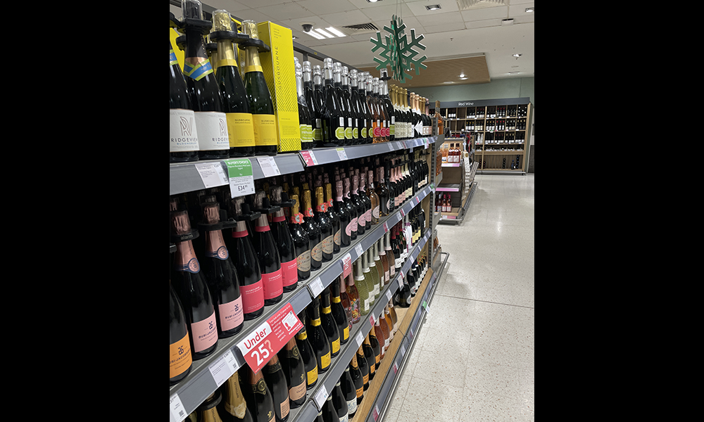 
Waitrose's wine section has been completely reorganised