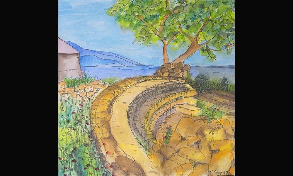 Artwork by Kyrsten Perry at Byblos Harbour