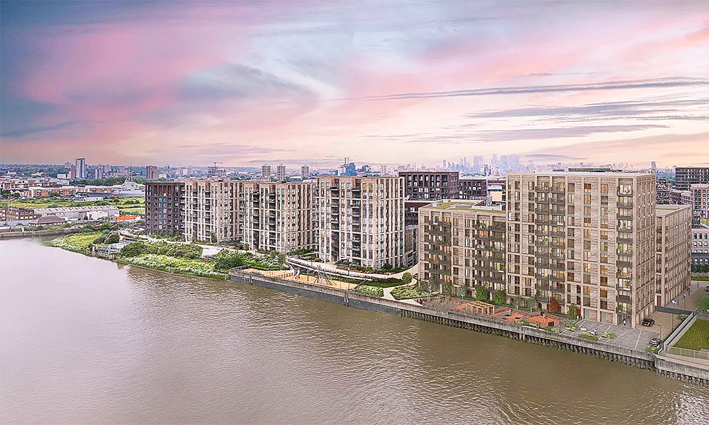 The development is located on the eastern edge of Royal Docks - image by Tidyworks