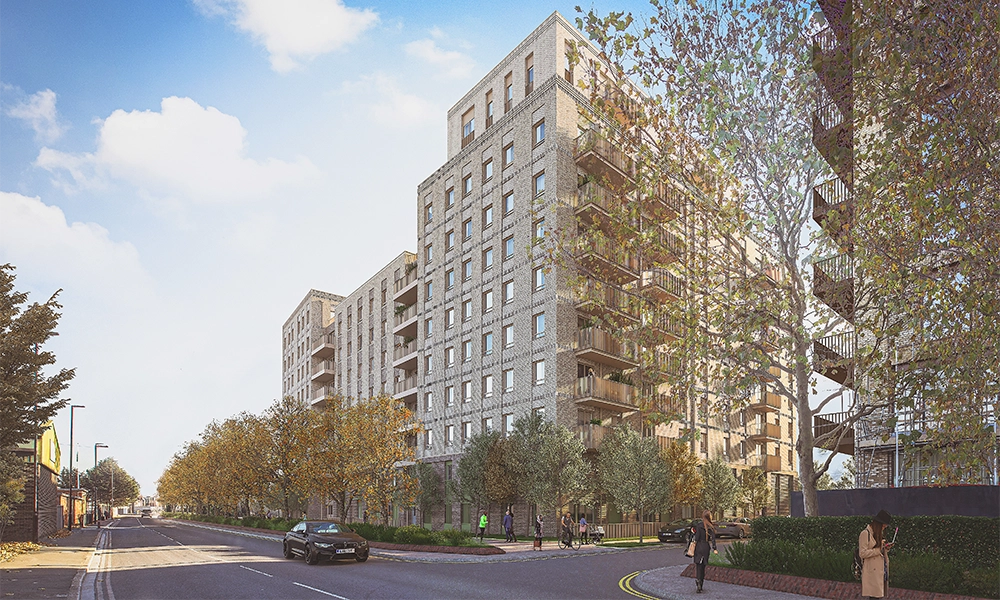 An artist's impression of The Silverton in Royal Docks - image by Aster Group