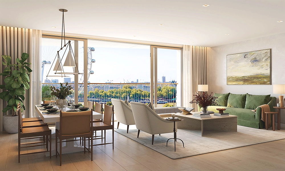 The apartments all feature views of the river - image by Braeburn Estates