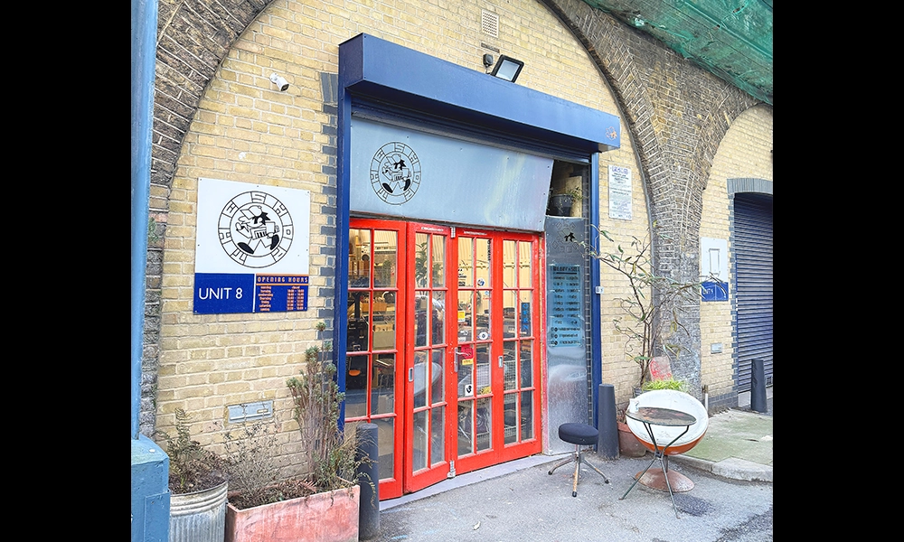 The Shop is located under a railway arch in Resolution Way, Deptford