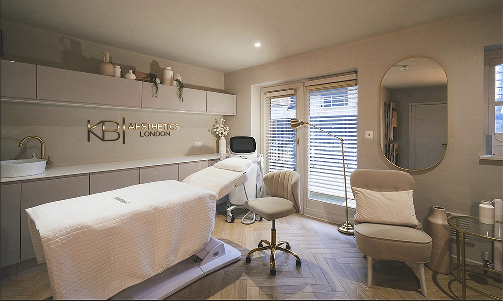 Kelsey's clinic offers a full range of services from premises on South Quay - image KB Aesthetics London