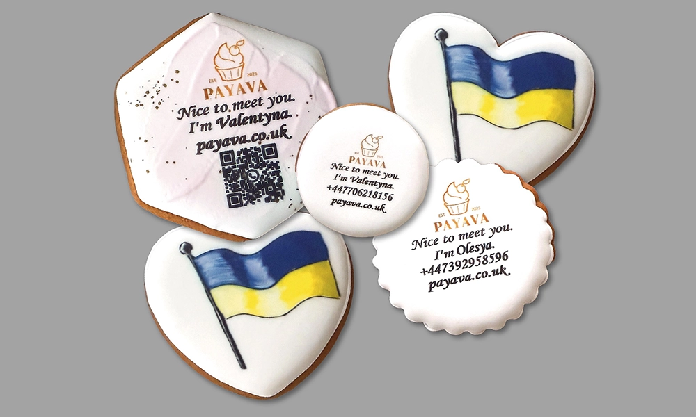 Examples of Payava's signature printed biscuits - image Jon Massey