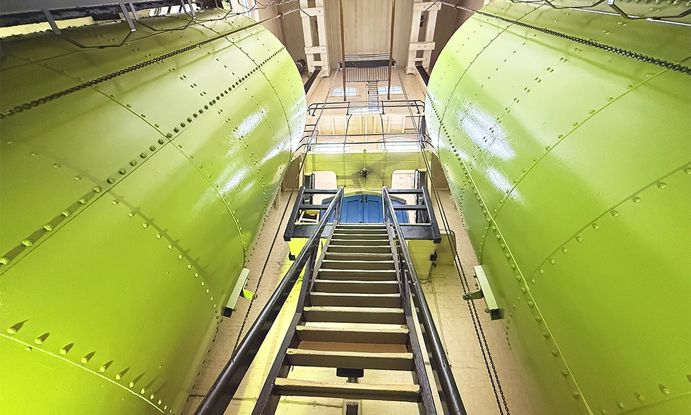 Hydraulic accumulators at Tower Bridge - image by Jon Massey