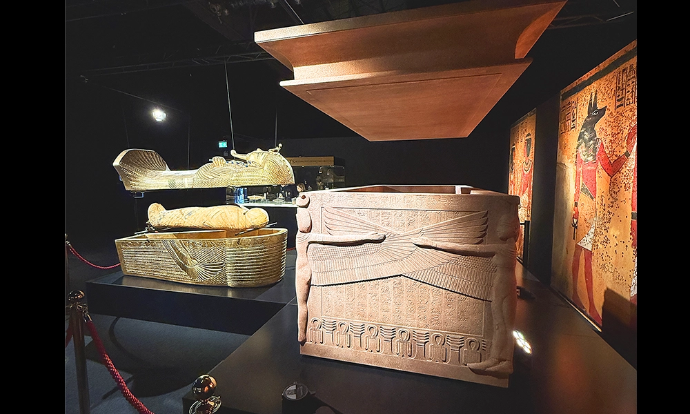 Replicas in the exhibitions' 'Treasure Room' - image by Jon Massey