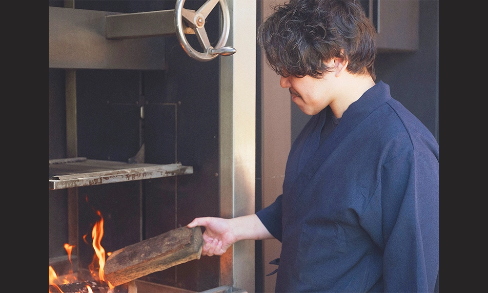 Daisuke uses fire and smoke as key ingredients in Kokin's cuisine - image by Kokin