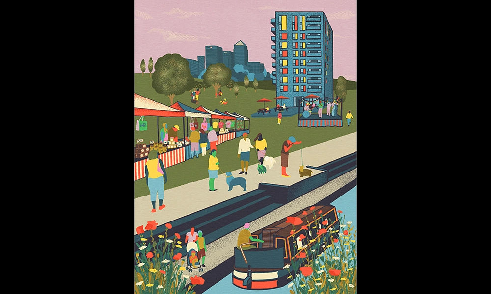 The market will feature food, drink, arts, crafts and entertainment, all beside the canal - image Poplar Union