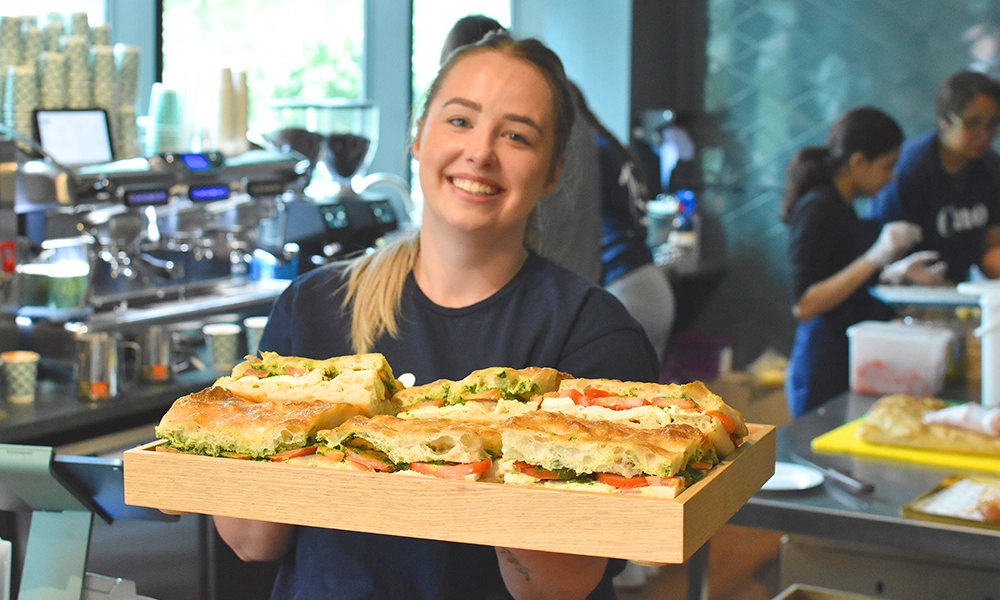 Filled focaccia at Signorelli - image by Jon Massey