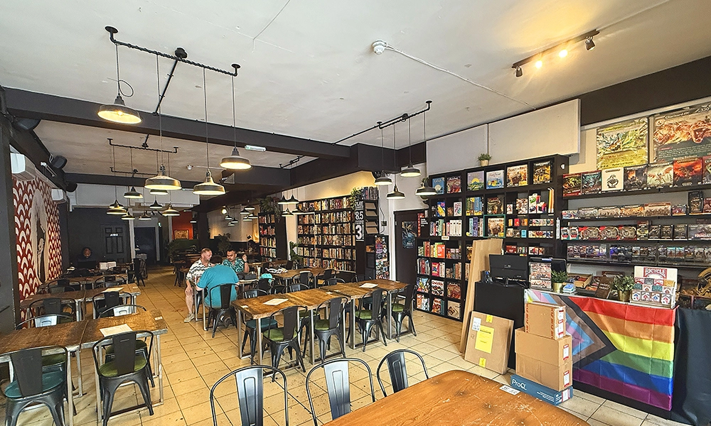 There are extensive gaming facilities at Badger Badger including more than 800 board games - image by Jon Massey