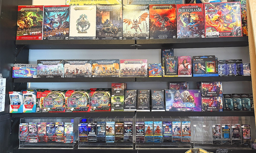 The pub also sells trading cards, games and hobby materials - image by Jon Massey