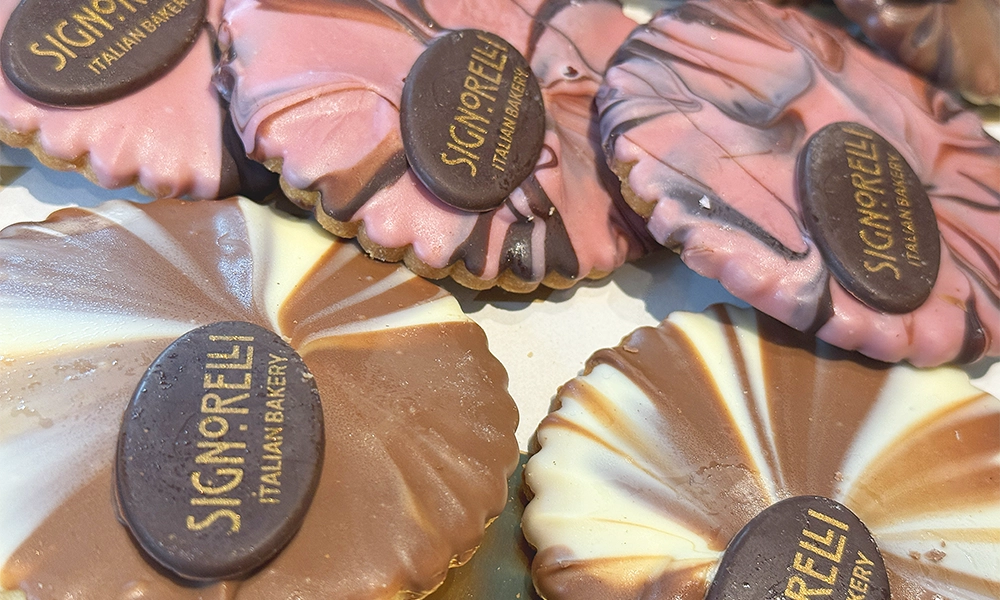 Chocolate cookies at Signorelli Italian bakery and cafe - image by Jon Massey