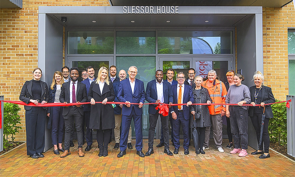 Cllr Anthony Okereke celebrates the completion of 645 affordable homes with L&Q and Berkeley at Kidbrooke Village - image by Berkeley Capital / L&Q