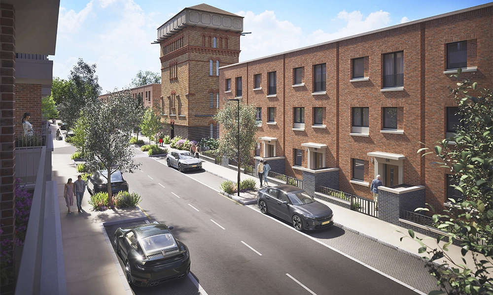 An artist's impression showing new-build houses at North Gate Park - image by The Hill Group