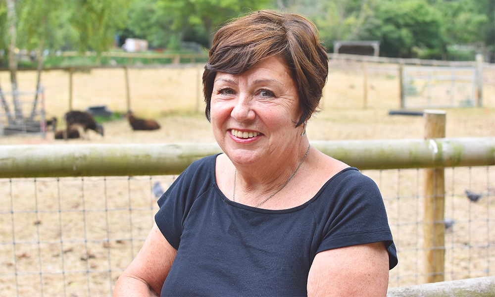 Sue Mortimer, chair of the Mudchute Association - image by Jon Massey
