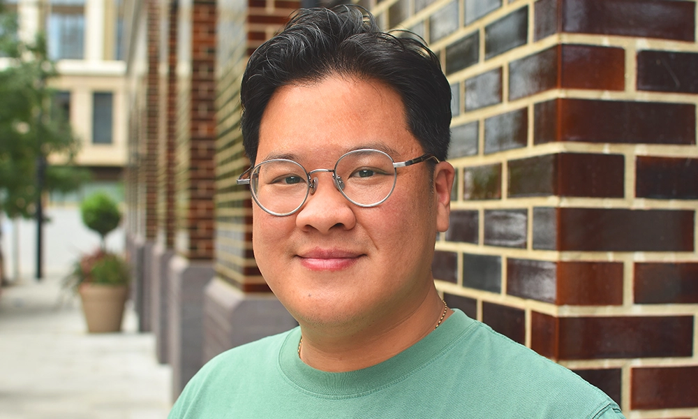 Robert Ngo of Ong Lai Kopitiam outside his soon-to-open restaurant - image by Jon Massey