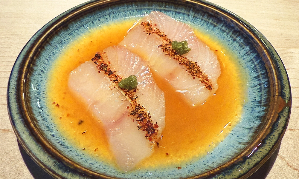 The fish is presented before service at Luna Omakase - image by Jon Massey / Wharf Life