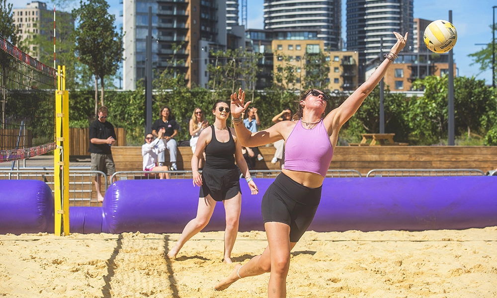 The minimum booking for the court is four people - image by Canary Wharf Group