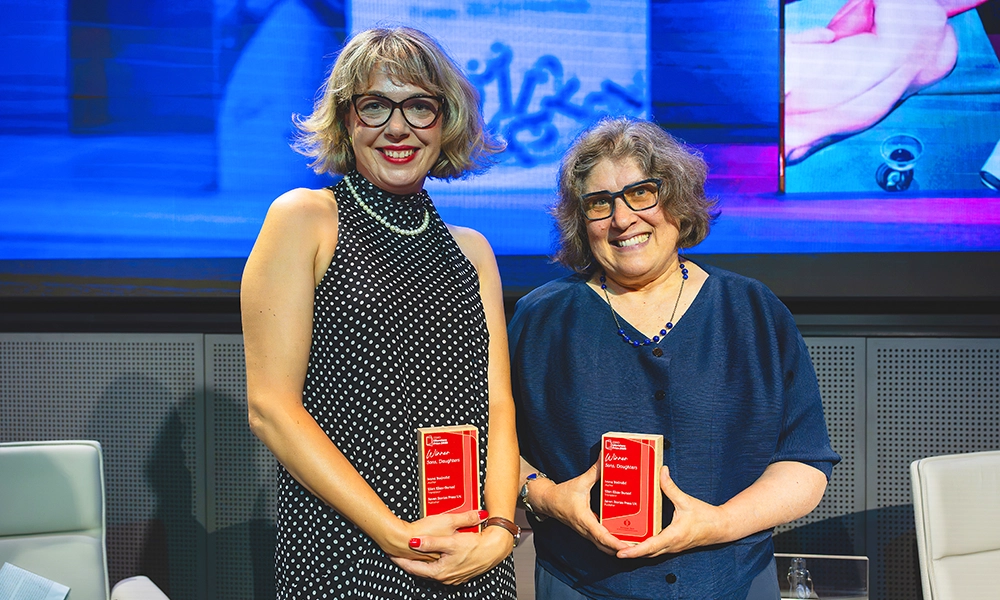 EBRD Literatur Prize winners, Ivana and Ellen - image by Ale Di Padova / EBRD