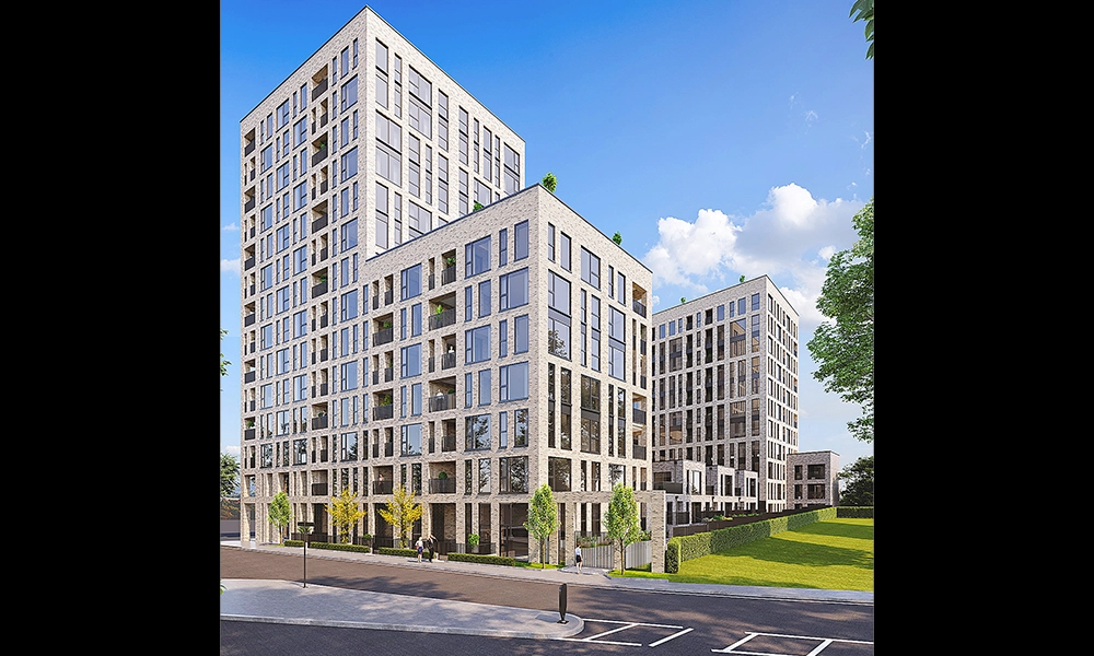An artist's impression of Stories Wharf in Royal Docks - image by Hyde New Homes