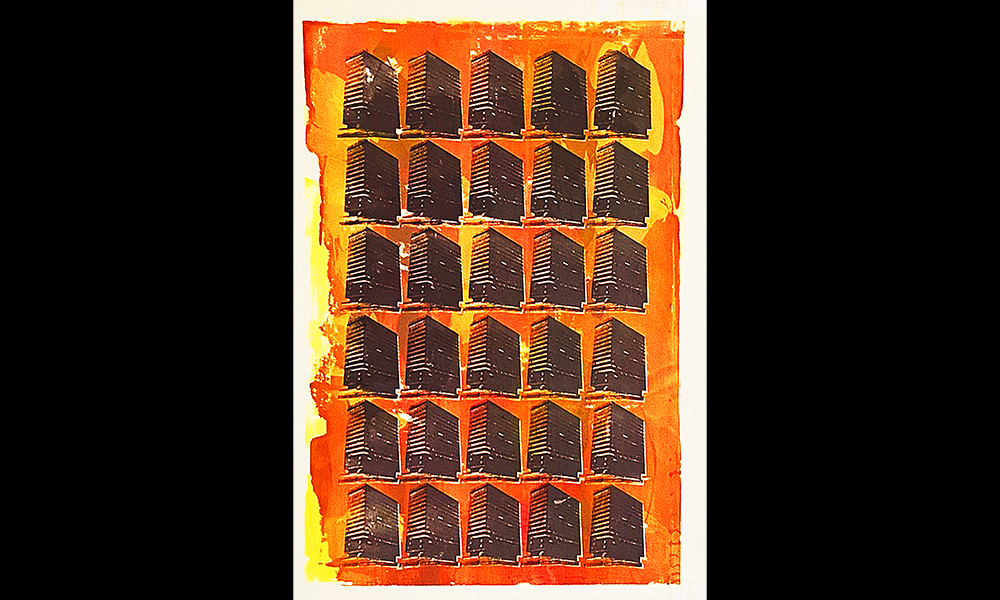 Screenprint Melting City by Paul Lincoln - image by Paul Lincoln