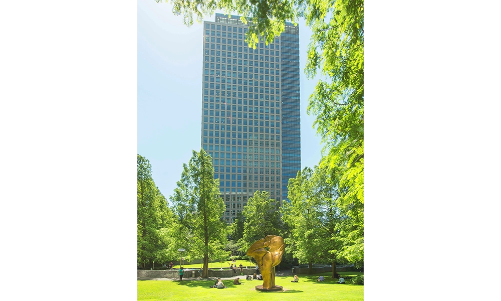 Canary Wharf Group has seen vacancies fall to 6% across its portfolio, which includes 40 Bank Street - image by CWG