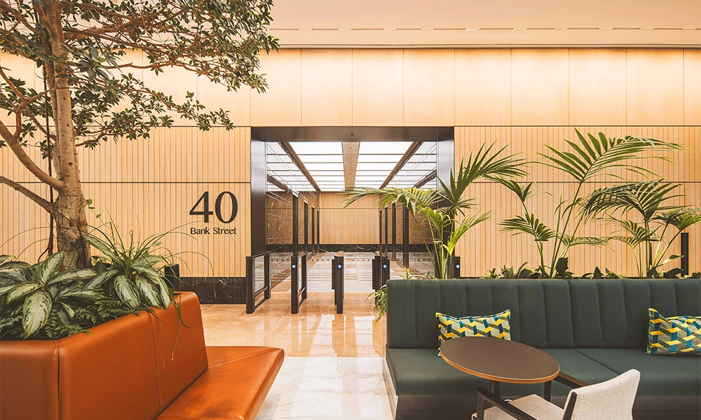 HSBC has leased more than 200,000sq ft at 40 Bank Street in Canary Wharf - image by CWG