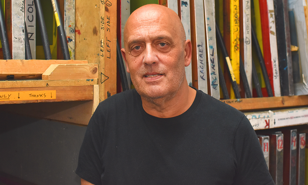 Printmaker and ELP member, Paul Lincoln - image by Jon Massey / Wharf Life