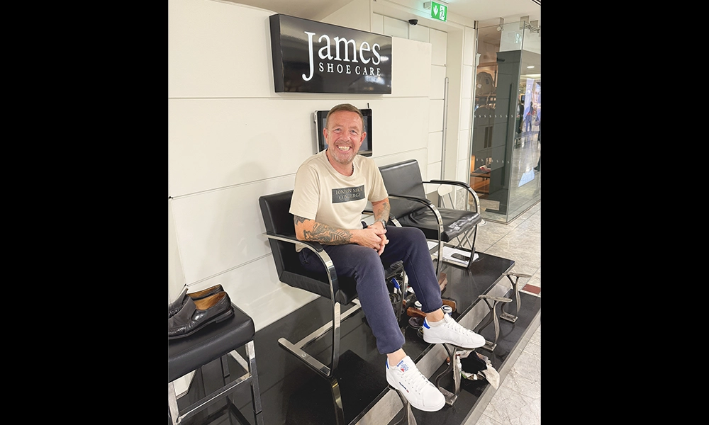 You can find London Shoeshine in Canary Wharf's Cabot Place mall - image by Jon Massey / Wharf Life