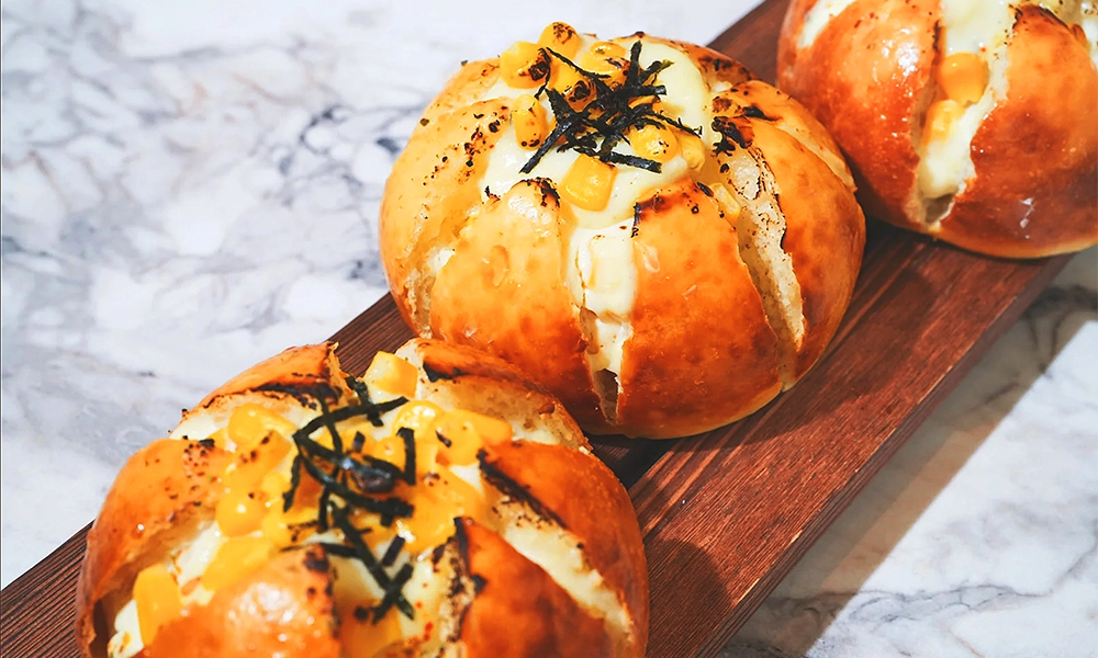 Creamed Sweetcorn Soft Bun - image by Café Seek