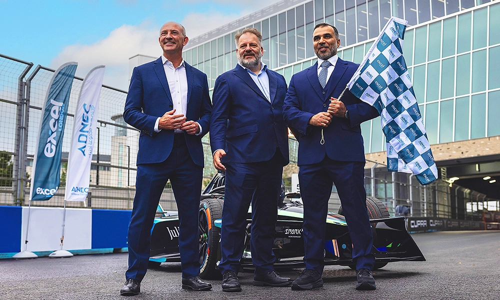 This image has an empty alt attribute; its file name is 2.-L-R-Jeremy-Rees-Howard-Dawber-and-Humaid-Matar-Al-DhaheriWEB.webp
Excel London CEO Jeremy Rees, left, is joined by deputy Mayor Of London for business Howard Dawber, centre, and Humaid Matar Al Dhaheri, chairman of Excel London and managing director and Group CEO of ADNEC Group at the new venue’s first event - image by Excel London
