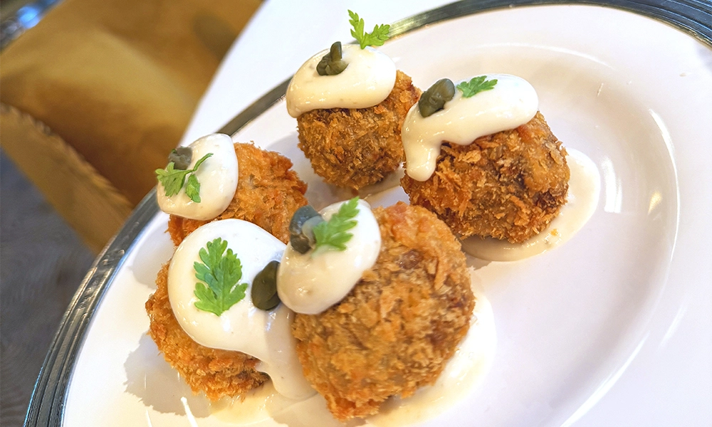 Crocchette Di Vitello Tonnato, little deep-fried balls of pulled veal with capers (£15) - image by Jon Massey / Wharf Life