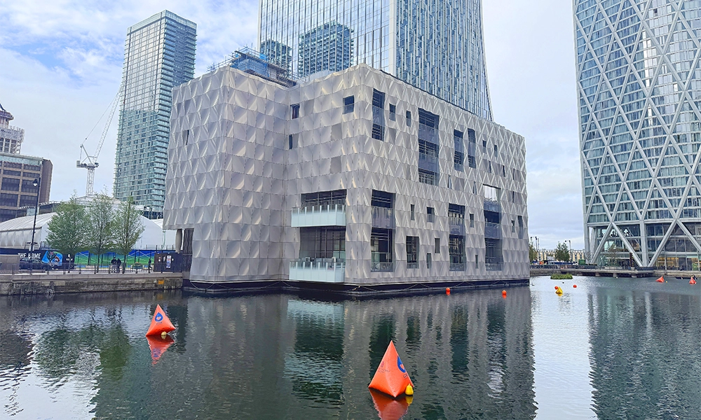 The finishing touches are currently underway at 12 Bank Street, set to open this autumn - image by Jon Massey / Wharf Life